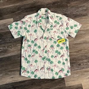 Tipsy Elves Flamingo Shirt Large NWT